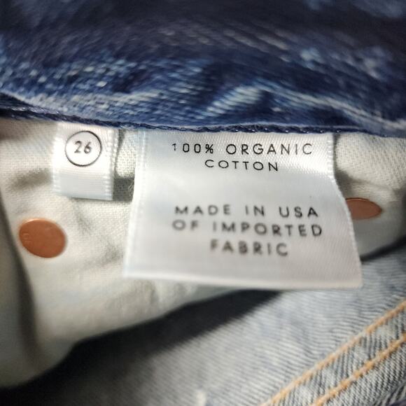 GRLFRND Button Fly Straight Leg High Rise Mica Jeans High Expectation Size 26 - Picture 4 of 7